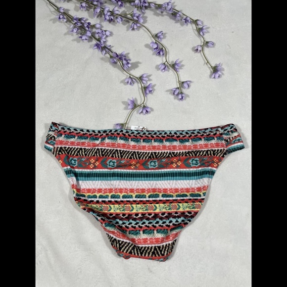NEW Becca Tapestry Tab Side Hipster‎ Bikini Bottom in Mango [SZ Small ] - Picture 8 of 11